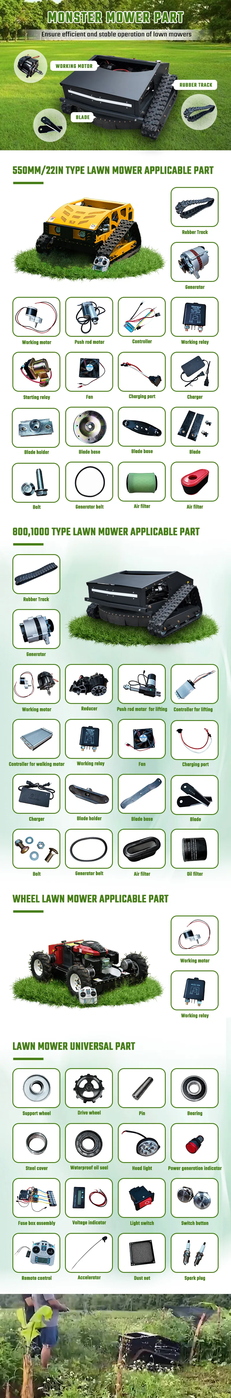 for mower parts